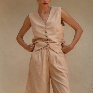 Riviera Linen Bermuda Shorts